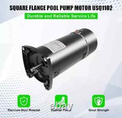 1HP 115/230V Pool Motor 3450RPM 48Y Frame Square Flange Pool Pump Motor USQ1102