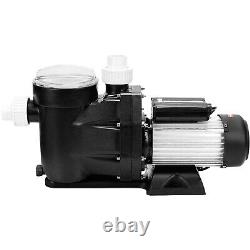 1HP 750W Swimming Pool Pump Motor In/Above Ground 6000GPH 49.2FT Hmax withStrainer