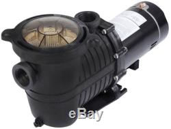 1HP Swimming Pool Pump In Ground Motor with Strainer, High-Flo, Hi-Rate Inground