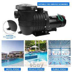 2.0 HP In/Above Ground Swimming Pool Pump Sand Filter Pump with Strainer