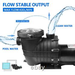 2.0 HP In/Above Ground Swimming Pool Pump Sand Filter Pump with Strainer