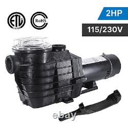 2.5/2HP 110-240V 2 NPT IN GROUND Swimming POOL PUMP MOTOR with Strainer Hayward