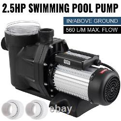 2.5HP Swimming Pool Pump 1850w Motor Strainer Basket In/Above Ground US