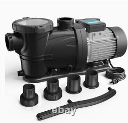 2 HP Pool Pump, 115V Self Priming With Filter Basket, For Inground/Above Ground