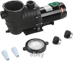 2 HP Swimming Pool Pump In/Above Ground with Motor Strainer Filter Basket