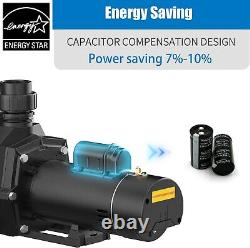 2 Speed 1.5HP 230v 1.5 NPT INGROUND Swimming POOL PUMP MOTOR withStrainer Hayward