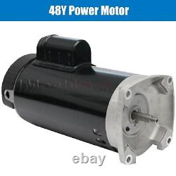 2 Speed 1.5HP 230v 1.5 NPT INGROUND Swimming POOL PUMP MOTOR withStrainer Hayward