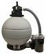 22 Above Ground Pool Sand Filter System with 1 HP Pump 200 lb Sand Capacity
