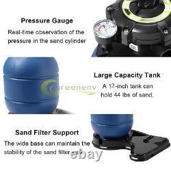 2400GPH 12 Sand Filter Above Ground 0.35HP Swimming Pool Pump intex compatible