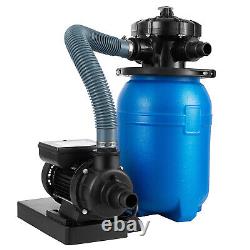 2640GPH 10 Sand Filter 1/3HP Pool Pump for Above Ground Swimming Pool 10000Gal