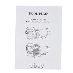 2HP 110-240V 6800GPH Inground Swimming POOL PUMP MOTOR with Strainer 1500W 55FT US