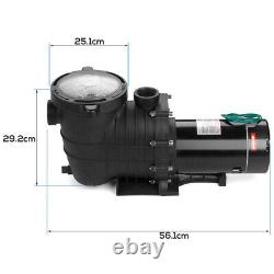 2HP 110-240V Swimming Pool Pump In/Above Ground 1500w Motor withStrainer Basket
