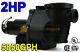 2HP 5850GPH In-Ground Swimming Pool Pump with Strainer UL LISTED High-Flo 110/220V