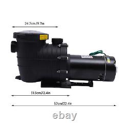 2HP 6815GPH Swimming Pool Pump In/Above Ground & Motor Strainer Filter Basket