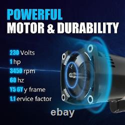 2HP B2855 Square Flange Pool Pump Motor 230V Threaded Shaft Swimming Pool Pump