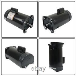 2HP B2855 Square Flange Pool Pump Motor 230V Threaded Shaft Swimming Pool Pump