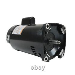 2HP B2855 Square Flange Pool Pump Motor 230V Threaded Shaft Swimming Pool Pump