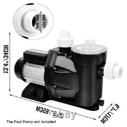 2HP Hayward Above/Inground Swimming Pool Sand Filter Pump Motor Strainer 115V