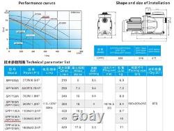 2HP Hayward Above/Inground Swimming Pool Sand Filter Pump Motor Strainer 115V