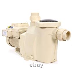 2HP High-Flo Variable Speed Swimming Pool Pump Inground 230V, 1.5 / 2 Fitting