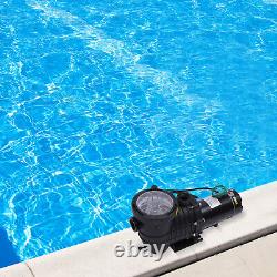 2HP Swimming Pool Pump In/Above Ground with Motor Strainer Filter Basket 6815GPH