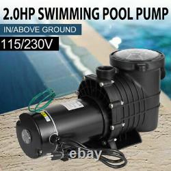 2HP Swimming Pool Pump Motor Hayward withStrainer In/Above Ground 115-230V Hi-Flo