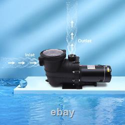 2hp Swimming Pool Pump Motor Withstrainer In/above Ground Water Filter Circulation