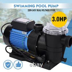 3.0 HP Self Primming Swimming Pool Pump w Strainer Basket In/Above Ground Pools