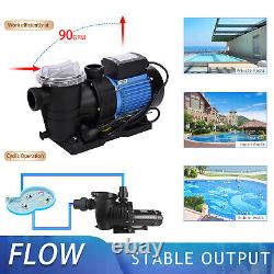 3.0HP Max Lift 63 ft Inground Swimming POOL PUMP MOTOR withStrainer For Hayward US