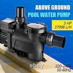 3.0HP Swimming Pool Pump In/Above Ground 2200w Motor Strainer Hayward Replace