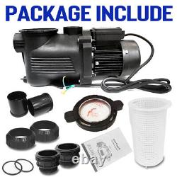 3.0HP Swimming Pool Pump In/Above Ground 2200w Motor Strainer Hayward Replace