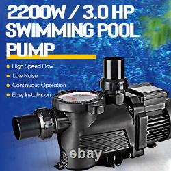 3.0HP Swimming Pool Pump In/Above Ground Motor Strainer Replace Hayward 2200w
