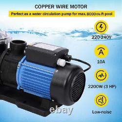 3.0HP Swimming Pool Pump Motor In/Above Ground Max Lift 62 ft Pump For Hayward
