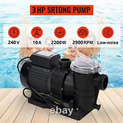 3.0hp Above Ground High-Flo Speed Swimming Pool Pump 1.5 quick connector w cord