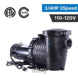 3/4HP 2 Speed 115V 1.5 NPT IN/Above GROUND Swimming POOL PUMP MOTOR For Hayward