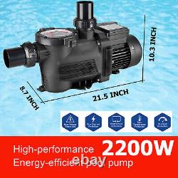 3 HP High Speed Pool Pump for up to 50000 Gallon Inground Swimming Pool US STOCK