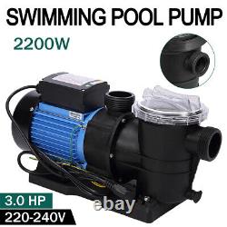 3 HP In Ground Swimming Pool Pump Motor Strainer Generic For Hayward Replacement