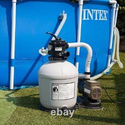 3100GPH Swimming Pool 16 Sand Filter 3/4 HP Pool Pump withTimer Above Ground Pool