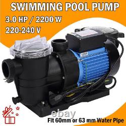 3HP 2900RPM Energy Star Variable Speed In Ground Swimming Pool Pump 2200W