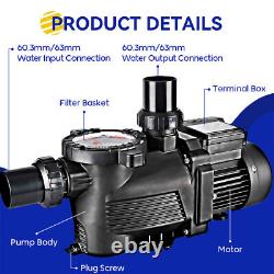 3HP For Hayward Super Pump For In-Ground Above Ground Pool Pump and Filter