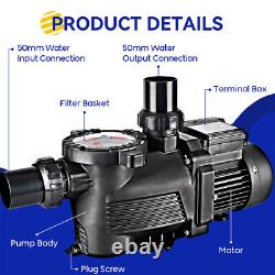 3HP Pool Pump For Pentair with UL 220-240v 3-Phase Commercial Single Speed Pump