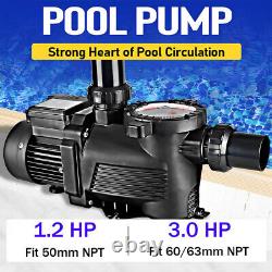 3HP Pool Pump Inground Self Primming Pool Pump Above Ground with Strainer Basket
