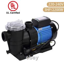 3HP Single Speed In Ground Inground Pool Pump 220V 2 Ports 3 Horse Power Pumps