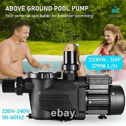 3HP Single Speed In Ground Swimming Pool Pump Energy Star Permanent Warranty