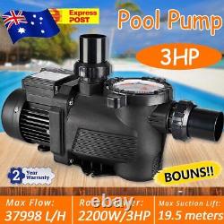 3HP Swimming Pool Pump Inground for up to 50K Gallons Garden Water Pump
