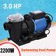 3HP Swimming Pool Pump Motor Hayward 220V 10038GPH Filter Pump with Strainer