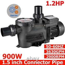 900W Single Speed In-Ground Pool Pump, 1.2HP, 1.5 Inch Plumbing Ports, 220V/240V