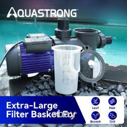 AQUASTRONG In/Above Ground Pool Pump 1.5 HP with Timer 115V with High Flow 81