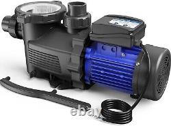 AQUASTRONG In/Above Ground Pool Pump, 3 HP with Timer, 220V, 9350GPH, High Flow