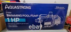 AQUASTRONG PSP100T 1 HP In Above Ground Pool Pump w Timer Self Priming w Basket